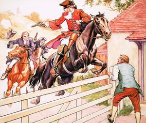 Dick Turpin lovaglása Yorkba alkotó: Ronald Simmons