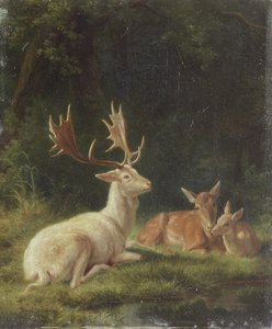 Szarvas a tájban (olaj, vászon) alkotó: Rosa Bonheur