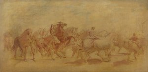 Tanulmány A lóvásárhoz alkotó: Rosa Bonheur