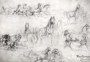 Lovak tanulmányozása alkotó: Rosa Bonheur