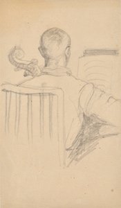 Walter Barwig csellón játszik alkotó: Rosa Simon Barwig