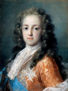 XV. Lajos francia (1710-1774) mint Dauphin - Peinture de Rosalba Giovanna Carriera (1657-1757) - 1720-1721 - Pasztell papíron - 50,5x38,5 - Drezdai Állami Művészeti Gyűjtemények