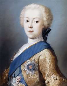 Charles Edward Stuart herceg portréja, mellhosszban, profilban balra,