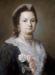 Hölgy portréja (pasztell papíron) alkotó: Rosalba Giovanna Carriera