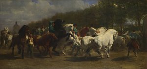 A lóvásár, 1855 alkotó: Rosa Bonheur