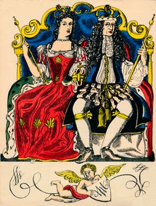 III. Vilmos és II. Mária, Nagy-Britannia és Írország királya és királynője 1688-tól, 1932-től alkotó: Rosalind Thornycroft