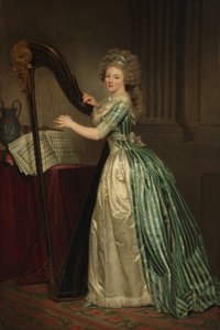 Önarckép hárfával, 1791
