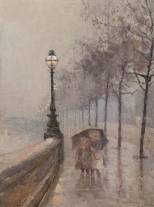 Gyerekek a rakparton (akvarell) alkotó: Rose Maynard Barton