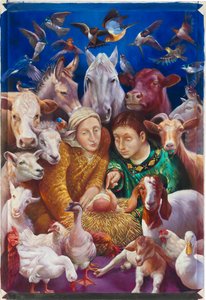 Születés, 2012 (olaj, vászon)