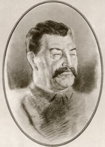 Joseph Vissarionovich Sztálin, a Híres uralkodók élő életrajzaiból. alkotó: Ross Gordon