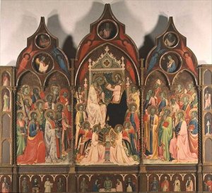 Szűz Mária megkoronázása (tempera, tábla)