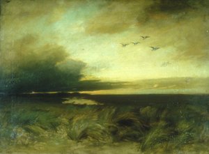 Este a Rockaway közelében (olaj, vászon) alkotó: Roswell M. Shurtleff