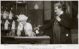 Eva Kelly és GP Huntley, brit színészek, 1907. alkotó: Rotary Photo