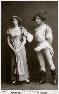 Iris Hoey és Jack Cannot brit színészek, 1908. alkotó: Rotary Photo