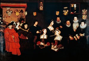 Sir Thomas More, az apja, a háztartása és leszármazottai, 1593 körül alkotó: Rowland Lockey