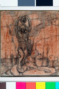 Perszeusz Medúza fejével, 1915-1919 körül alkotó: Rubaldo Merello