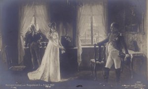 Lajos porosz királynő találkozik Napóleonnal Tilsitben