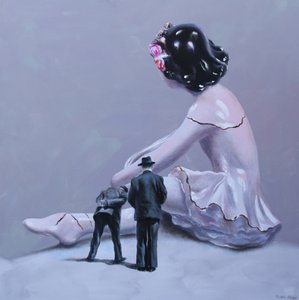 Szürreális, összetört balerina