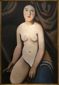 A tükör előtt. Rudolf Kremlicka (1886-1932) festménye, Olaj, vászon