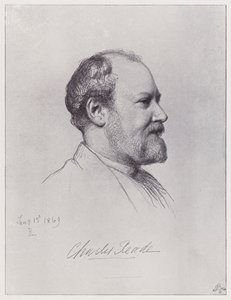 Charles Reade (litho) alkotó: Rudolf Lehmann