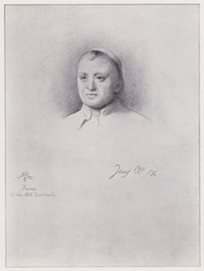 Pius pápa (litho) alkotó: Rudolf Lehmann