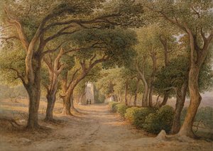 Castel Gandolfo (akvarell papíron) alkotó: Rudolf Müller