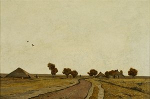 Holland táj tanyákkal