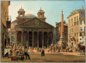Das Pantheon und die Piazza della Rotonda in Rom