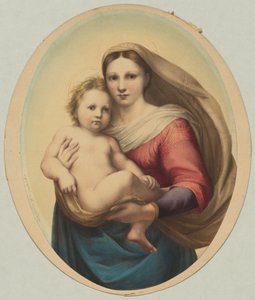 Másolat Raphael Sixtus Madonnája után, 19. század. alkotó: Rudolph Geudtner