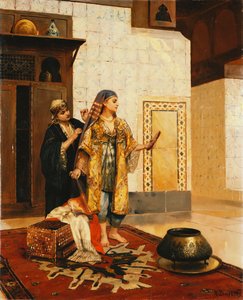 A fürdő után, alkotó: Rudolphe Ernst