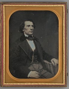 Névtelen ülő férfi portréja, 1855. alkotó: Rufus Anson