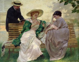 The Chat (olaj, vászon)