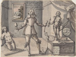A művész műtermében, 1636. alkotó: Ruprecht Bartz
