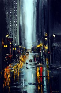 The Lights That Shine in New York, 2025 (olaj, vászon)