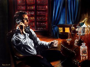 The Whiskey Call, 2024 (olaj, vászon)