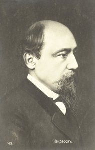 Nyikolaj Nekrasov, orosz költő (f/w fotó) alkotó: Russian Photographer