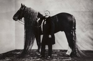 Akim Nikitin orosz cirkuszi előadó lóval alkotó: Russian Photographer