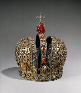 Anna Joannovna császárné koronája, Szentpétervár, 1730 (ezüst, arany és drágakövek)
