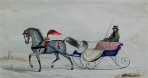 Lovas szán (digitális részlet)