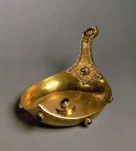 Mihail Fedorovics cár merőkanálja, Moszkvai Kreml Műhelyek, 1618 (arany gyöngyökkel és drágakövekkel)
