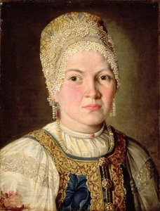 Orosz kosztümös nő portréja, 1769