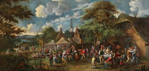 Falusi vásár, 1700. alkotó: Rutger Verburgh