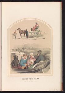 Észak-Hollandia hagyományos viselete, 1857 Észak-Hollandia tartomány. /XXIV (cím az objektumon)