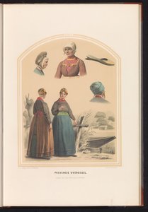 Overijssel népviselete, 1857 Overijssel tartomány / XXVI (cím a tárgyon) alkotó: Ruurt de Vries