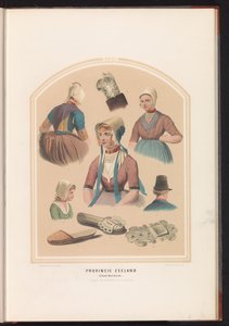 Hagyományos viselet a zeelandi Walcheren szigetről, 1857 Zeeland tartomány. Walcheren-sziget / XXXI (cím a tárgyon)