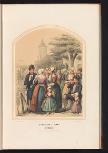 A zeelandi Walcheren sziget hagyományos viselete, 1857 Zeeland tartomány. Walcheren-sziget / XIII (cím a tárgyon)