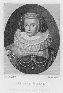 Madame Royale, a francia IV. Henrik lánya (metszet)