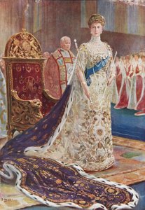 Mária királynő koronázási ruhában
