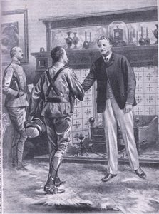 Amikor Kimberleyt franciák enyhítették. French tábornok és Cecil Rhodes, illusztráció: Cassells Romance of Famous Lives, 1940 körül