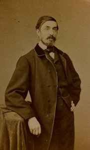 Auguste Paul Charles Anastasi francia festő portréja; névjegykártya (f/w fotó) alkotó: S. Berthaud